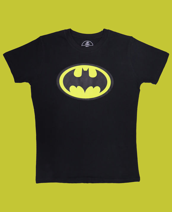 Figo Men - Black Batman T-Shirt