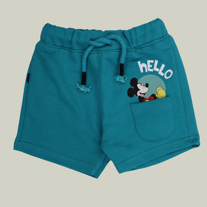 Figo - Green Hello Mickey Front Pocket Short