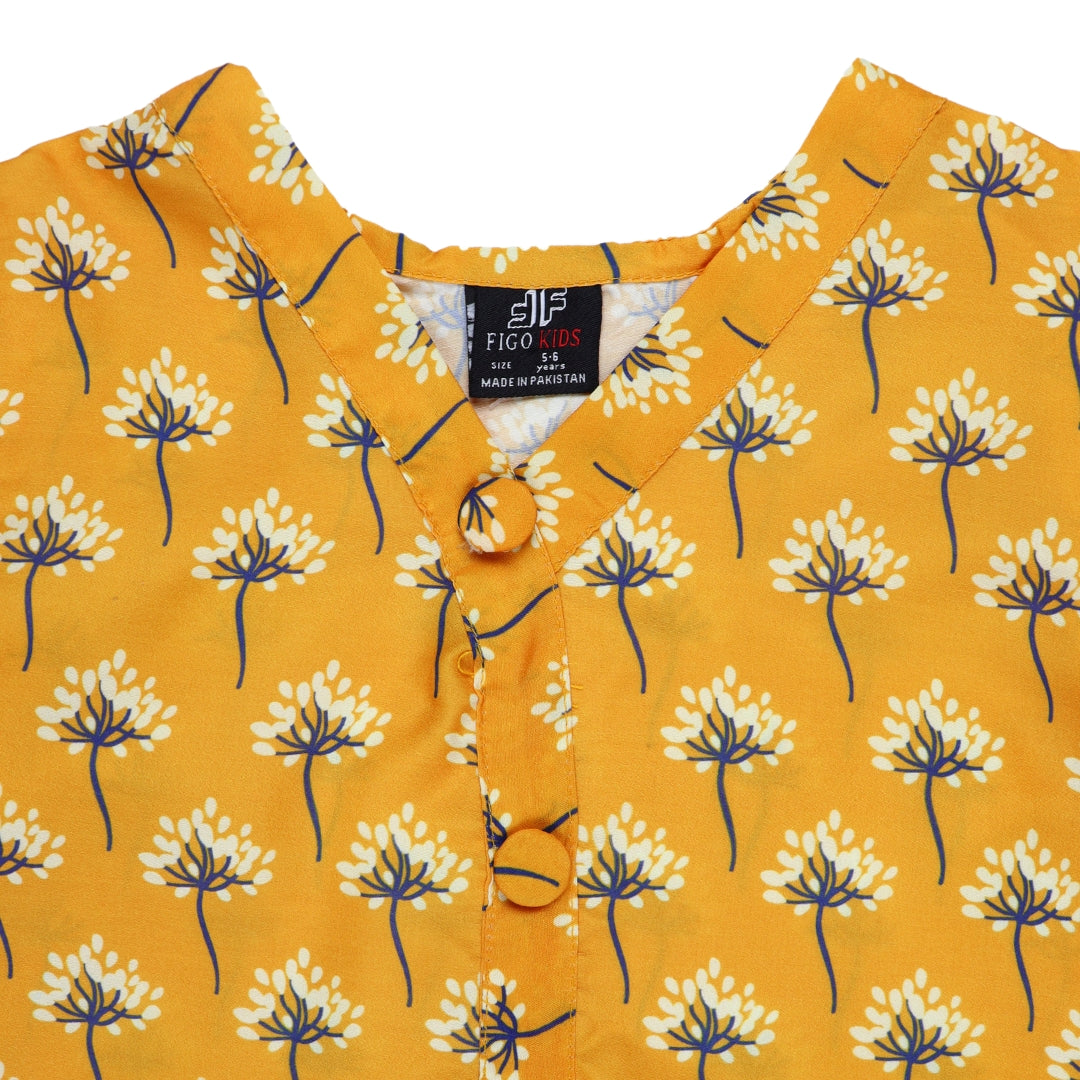 Figo - Mustard Floral Co-Ord Set