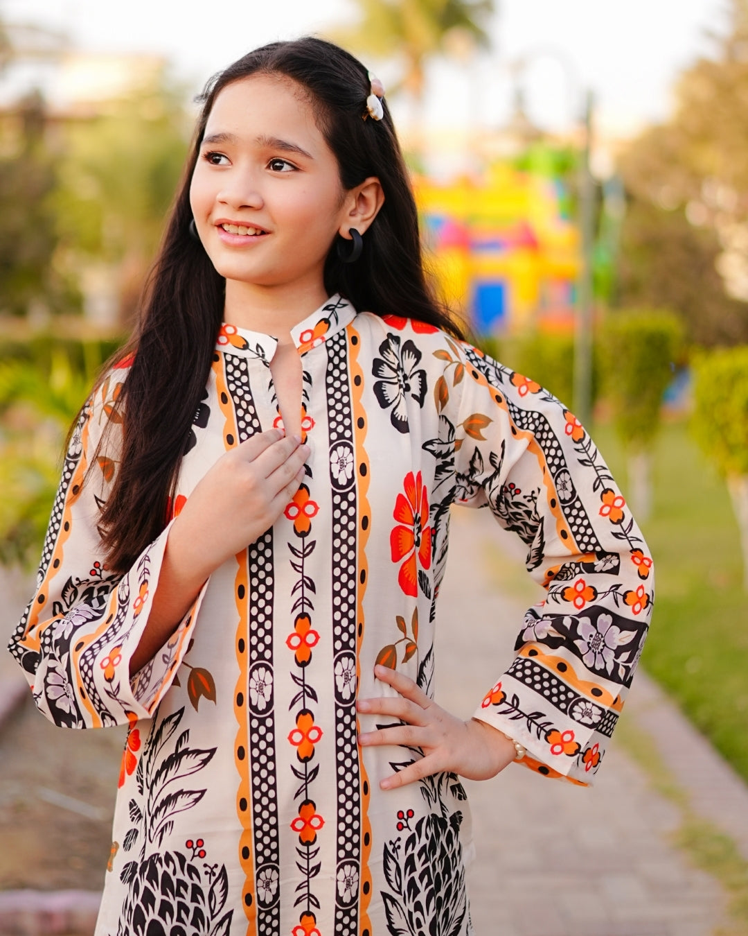 Figo - Off White Bloom Co-Ord Set