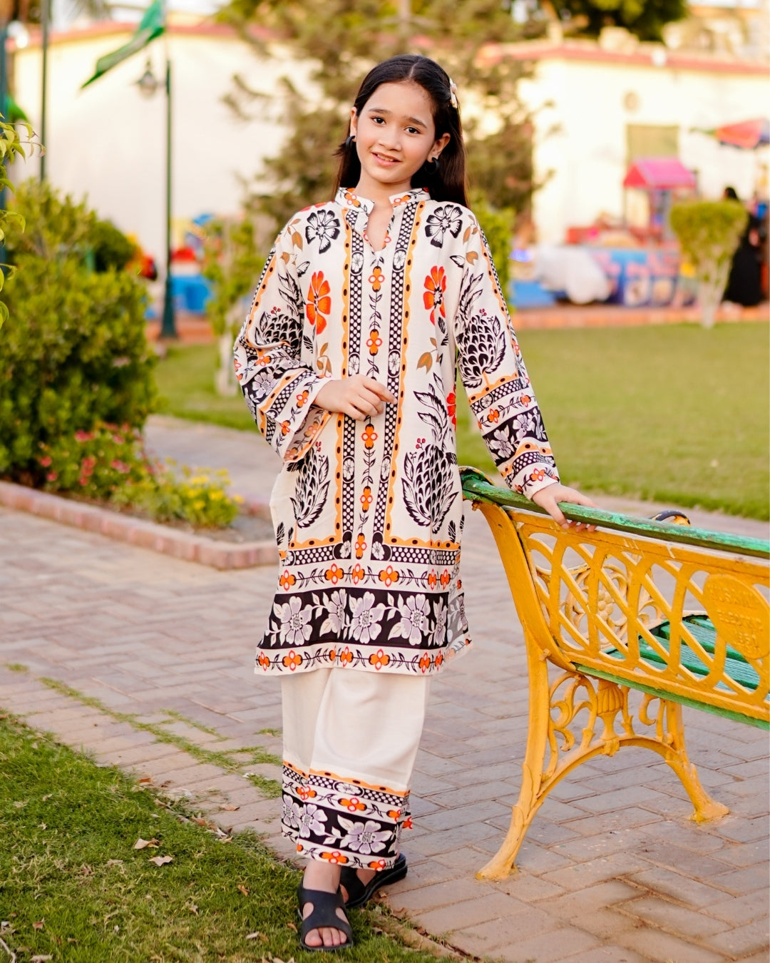 Figo - Off White Bloom Co-Ord Set