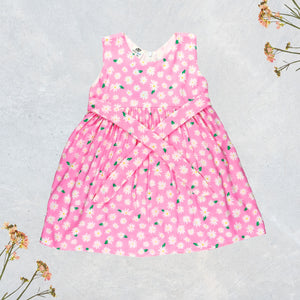 Figo - Pink Daisy Frock (Viscose)