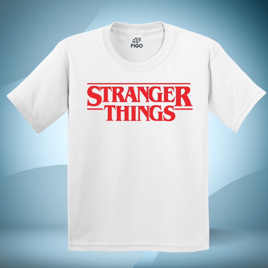 Figo Kids - White Stranger Things T-Shirt
