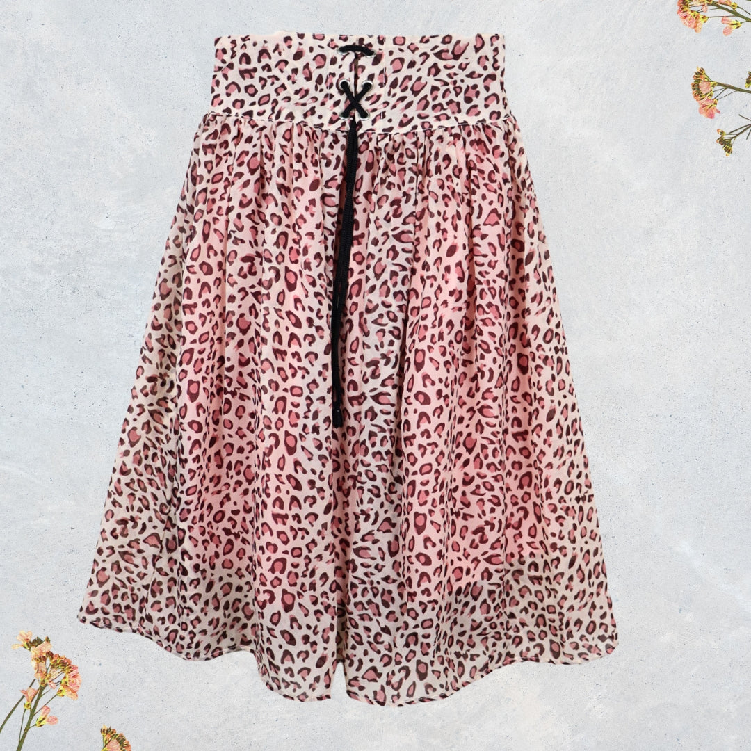 Figo - Cheetah Print Skirt