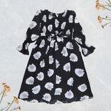 Figo - Black Flower Smokey Maxi