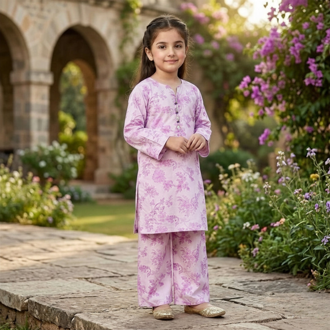 Figo - Fairytale Flora Co-Ord Set (Lawn)