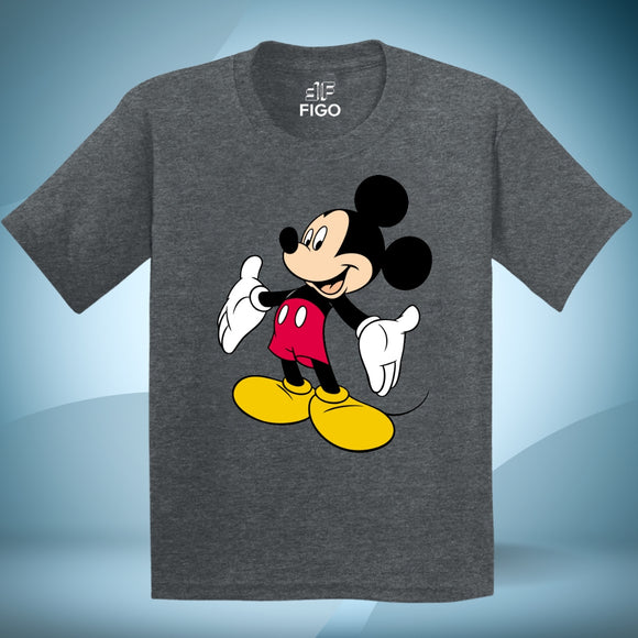 Figo Kids - Heather Grey Mickey Mouse T-Shirt