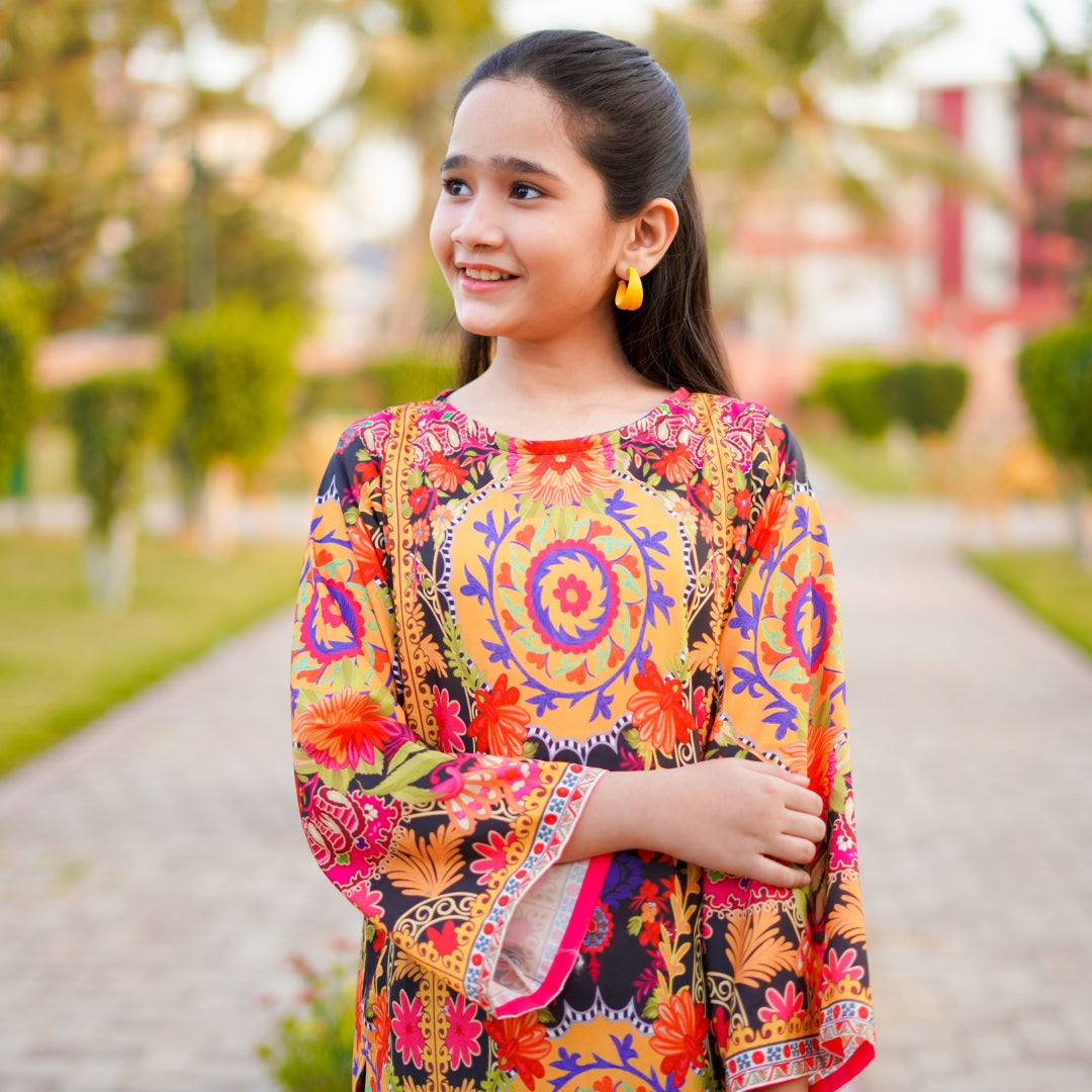 Figo - Dusk Petals Floral Co-Ord Set