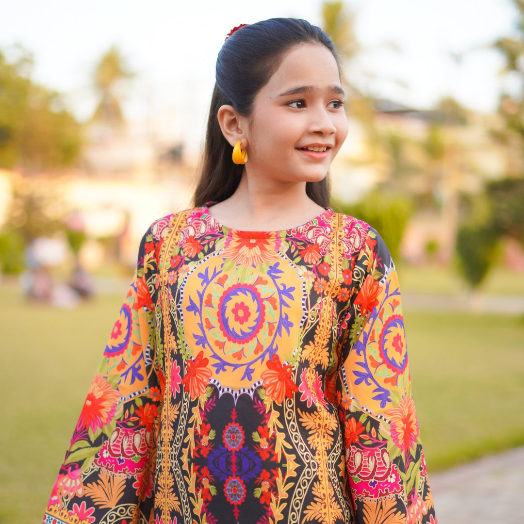 Figo - Dusk Petals Floral Co-Ord Set