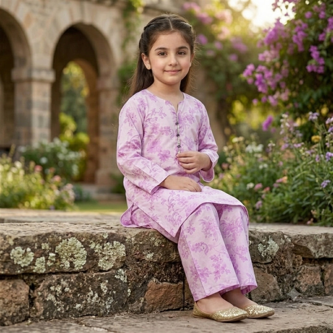 Figo - Fairytale Flora Co-Ord Set (Lawn)