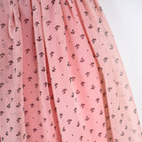 Figo - Peach Floral Dotted Skirt