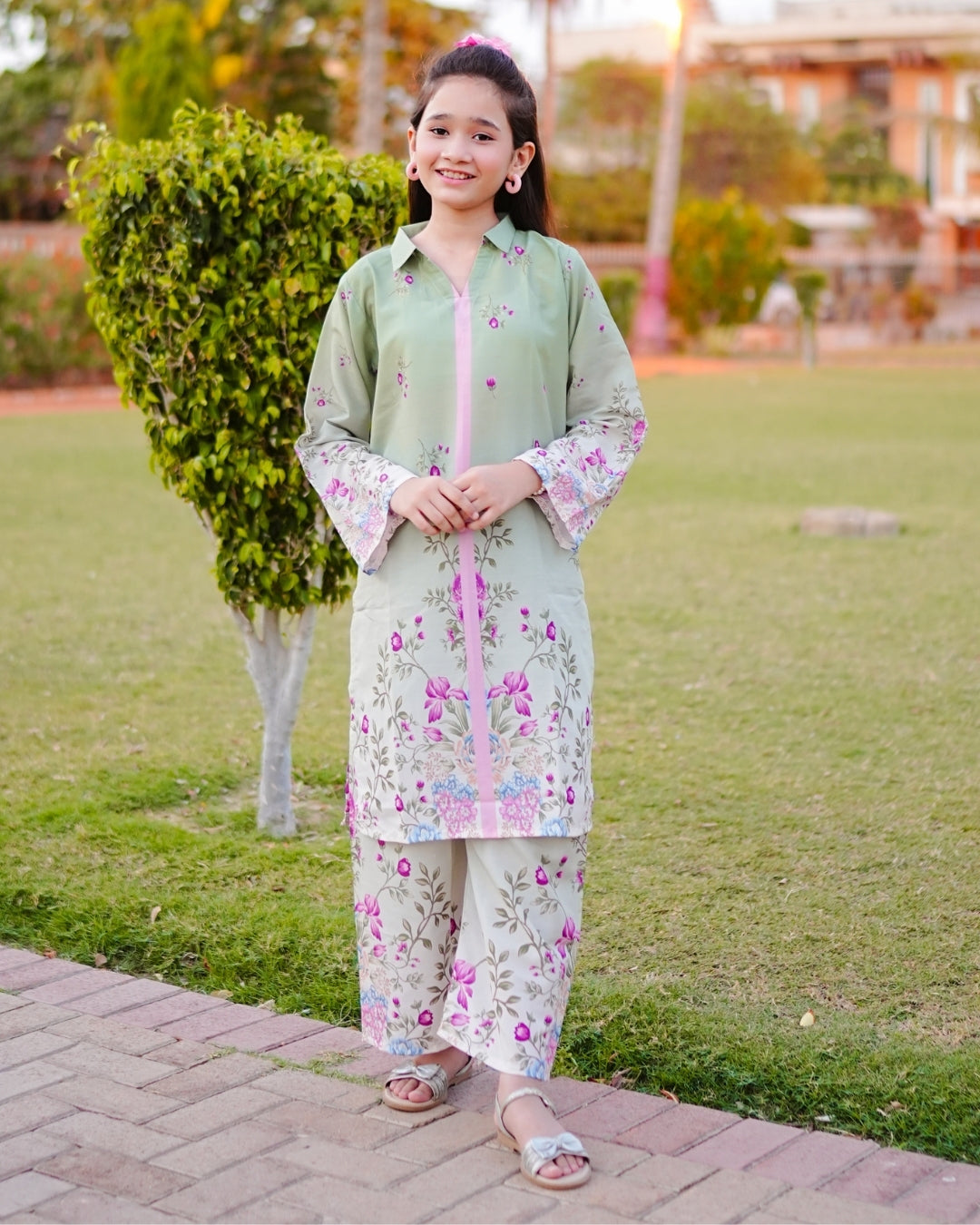 Figo - Green Blush Co-Ord Set