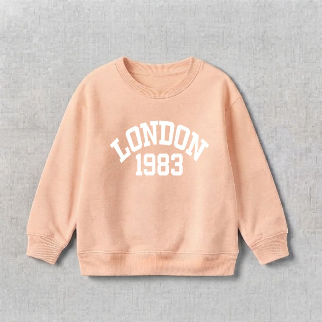 London 1983 Sweat Shirt - Light Peach