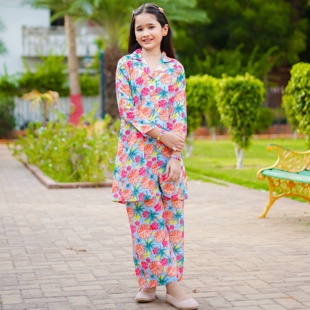 Figo - Fruity Floral Print Co-Ord Set
