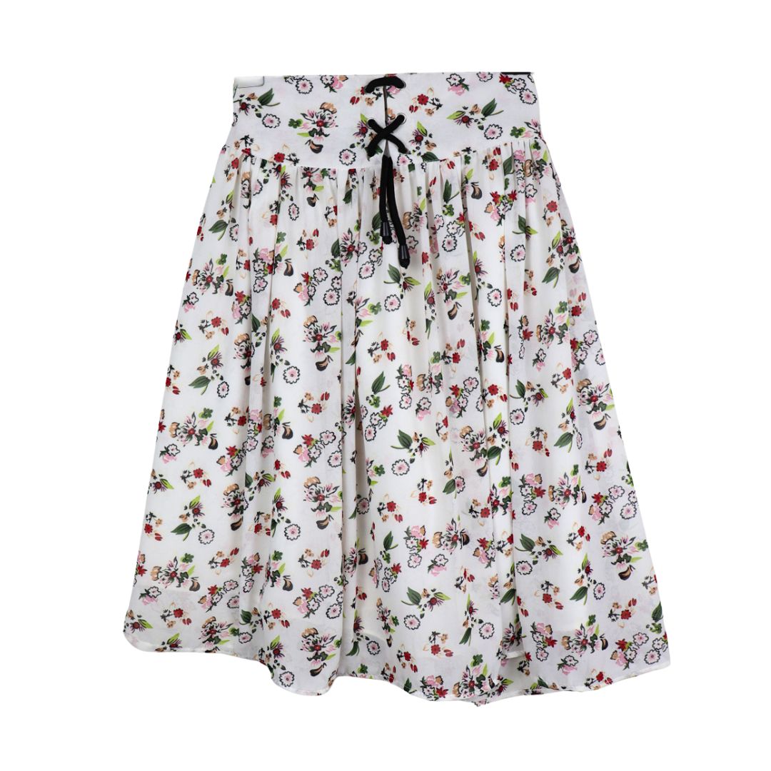 Figo - White Floral Skirt