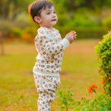 Figo - White Luxury Print All Over Track Suit