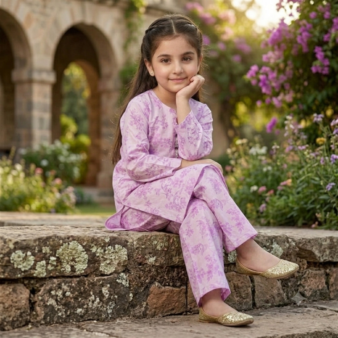 Figo - Fairytale Flora Co-Ord Set (Lawn)