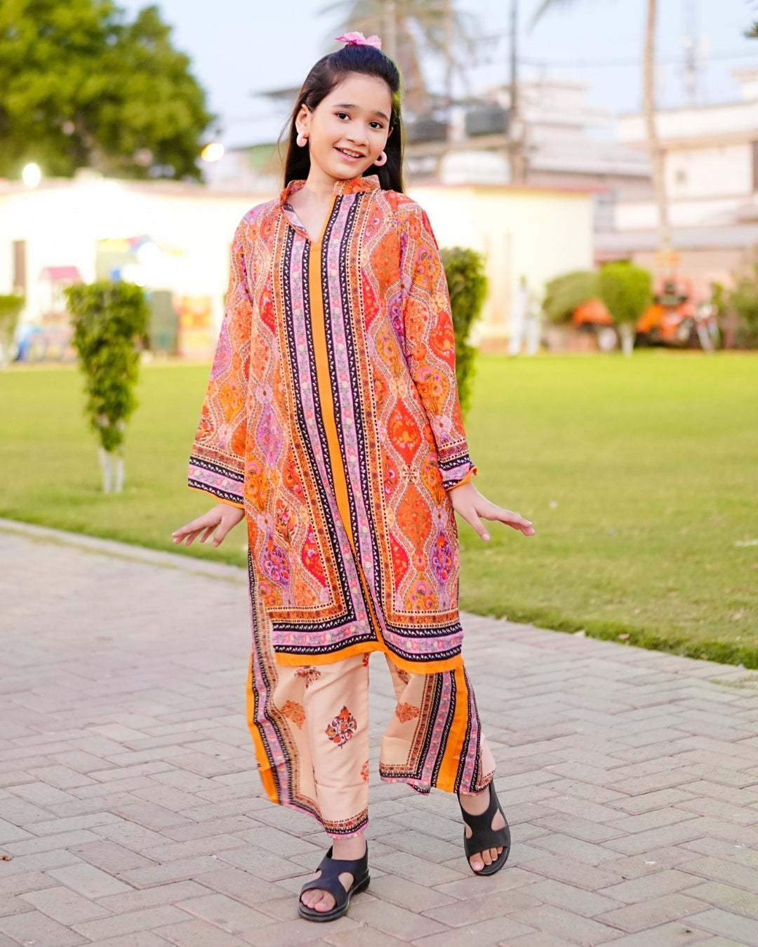 Figo - Beige Bloom Co-Ord Set