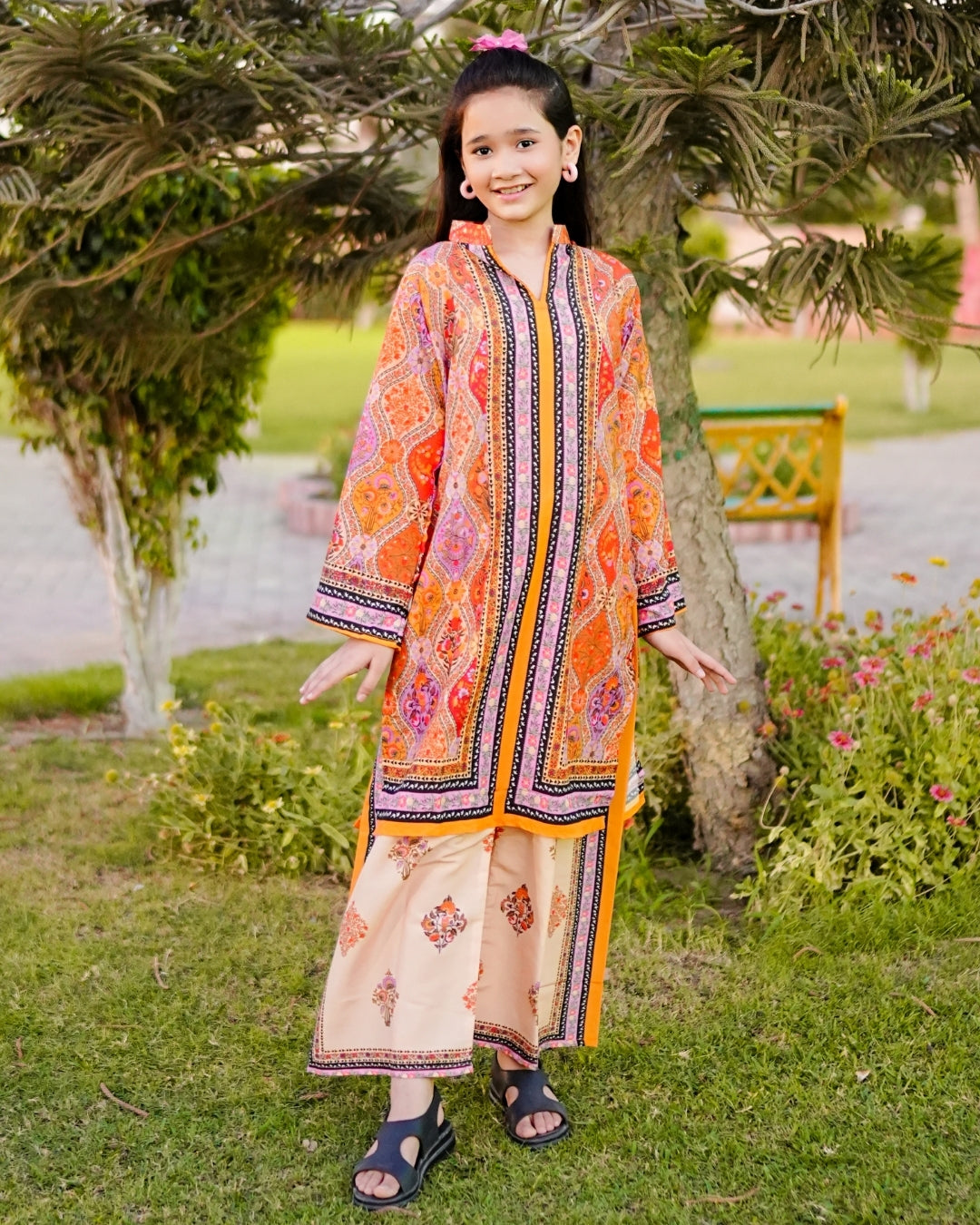 Figo - Beige Bloom Co-Ord Set