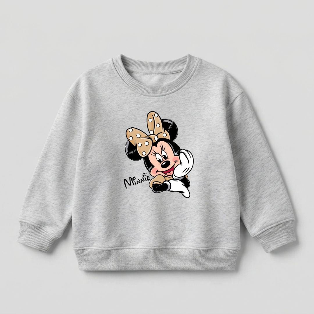 Minnie Mouse Sweat Shirt - Heather Grey
