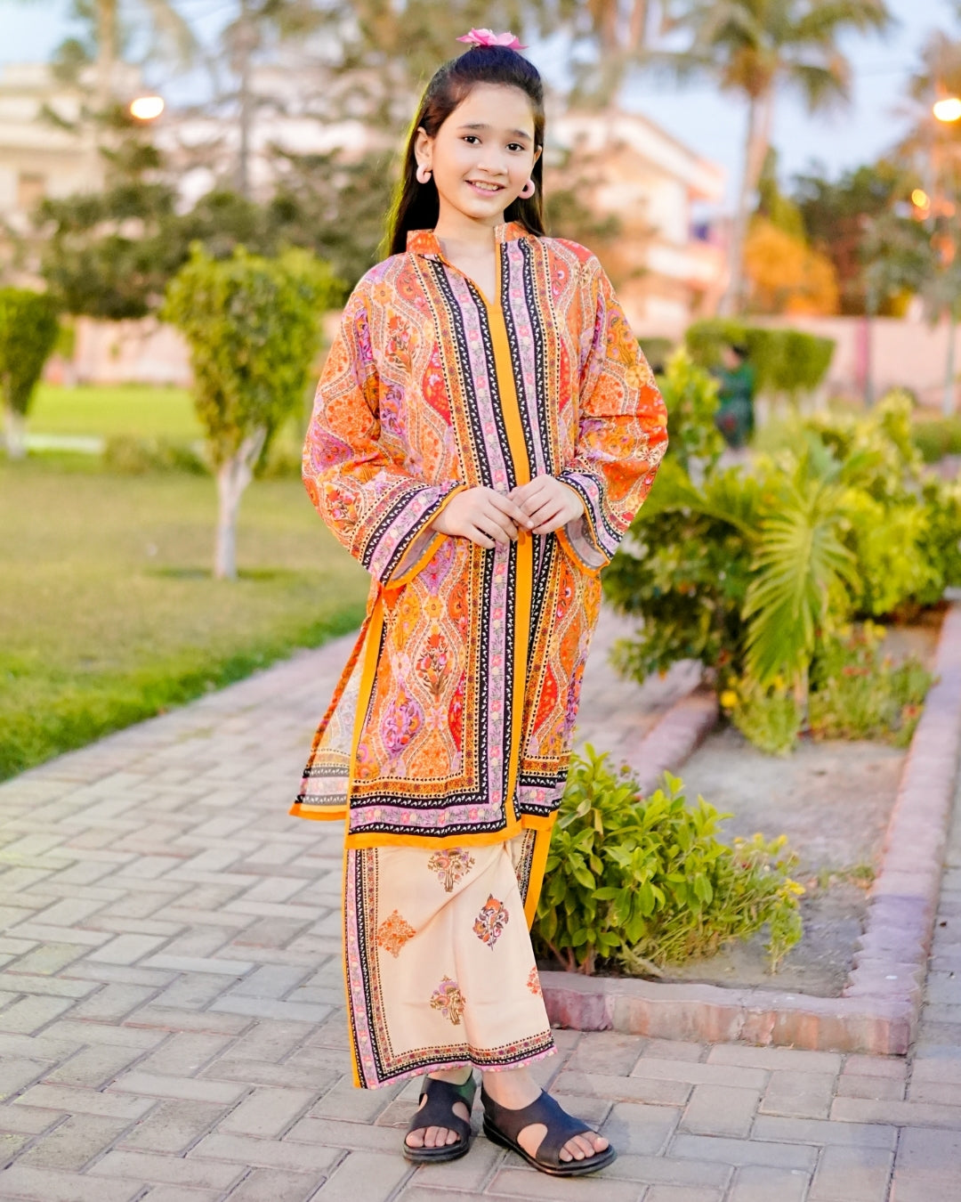 Figo - Beige Bloom Co-Ord Set