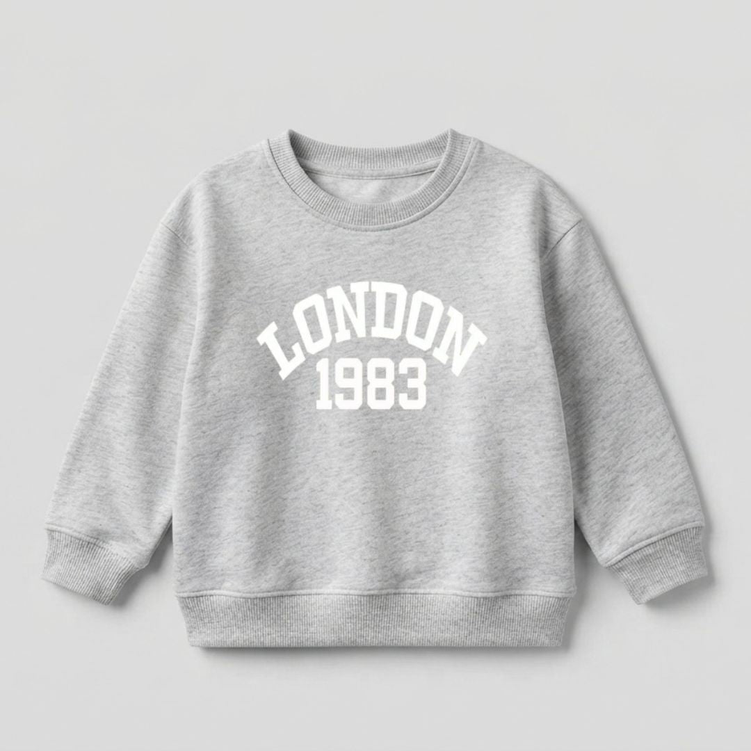 London 1983 Sweat Shirt - Heather Grey
