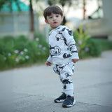 Figo - Heather Grey Mickey All Over Track Suit