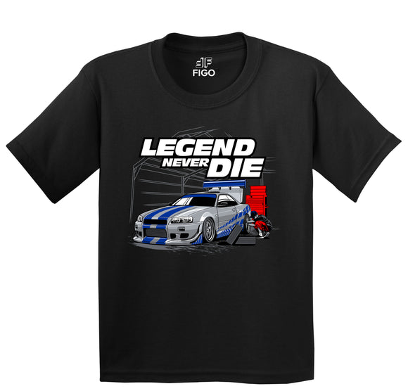 Figo Kids - Black Legend Car T-Shirt