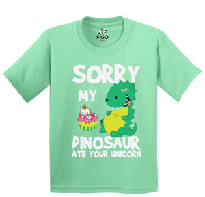Figo Kids -Mint Green Dino T-Shirt