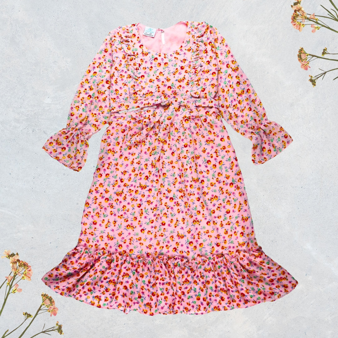 Figo - Pink Floral Tunic Maxi