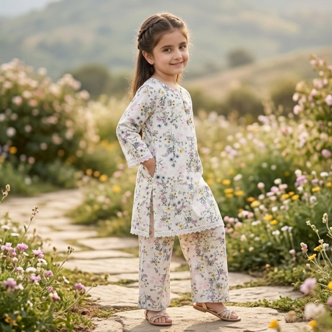 Figo - Kashni Co-Ord Set (Lawn)
