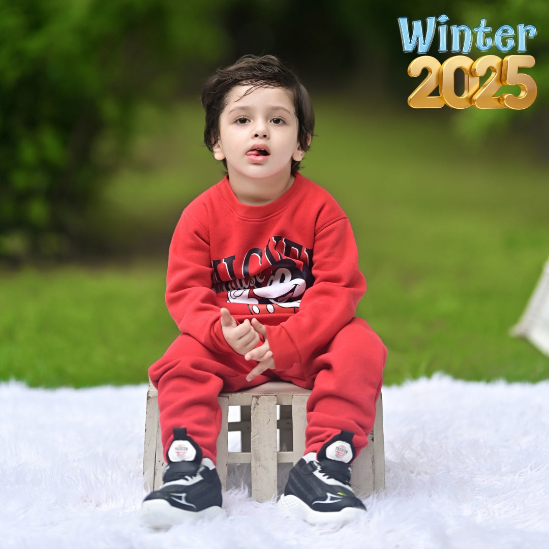 Figo - Red Mickey Track Suit