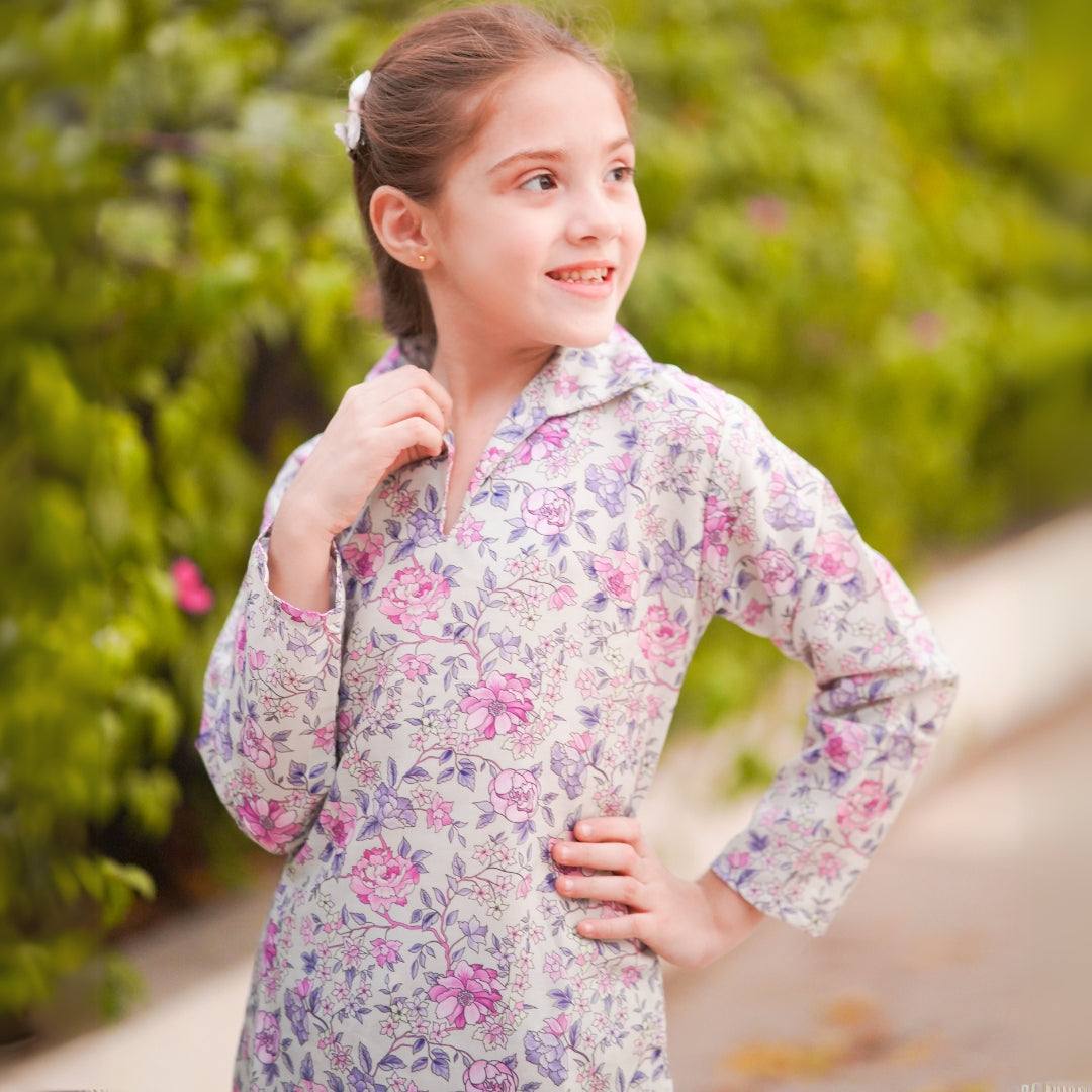 Figo - Light Green Floral Print Co-Ord Set