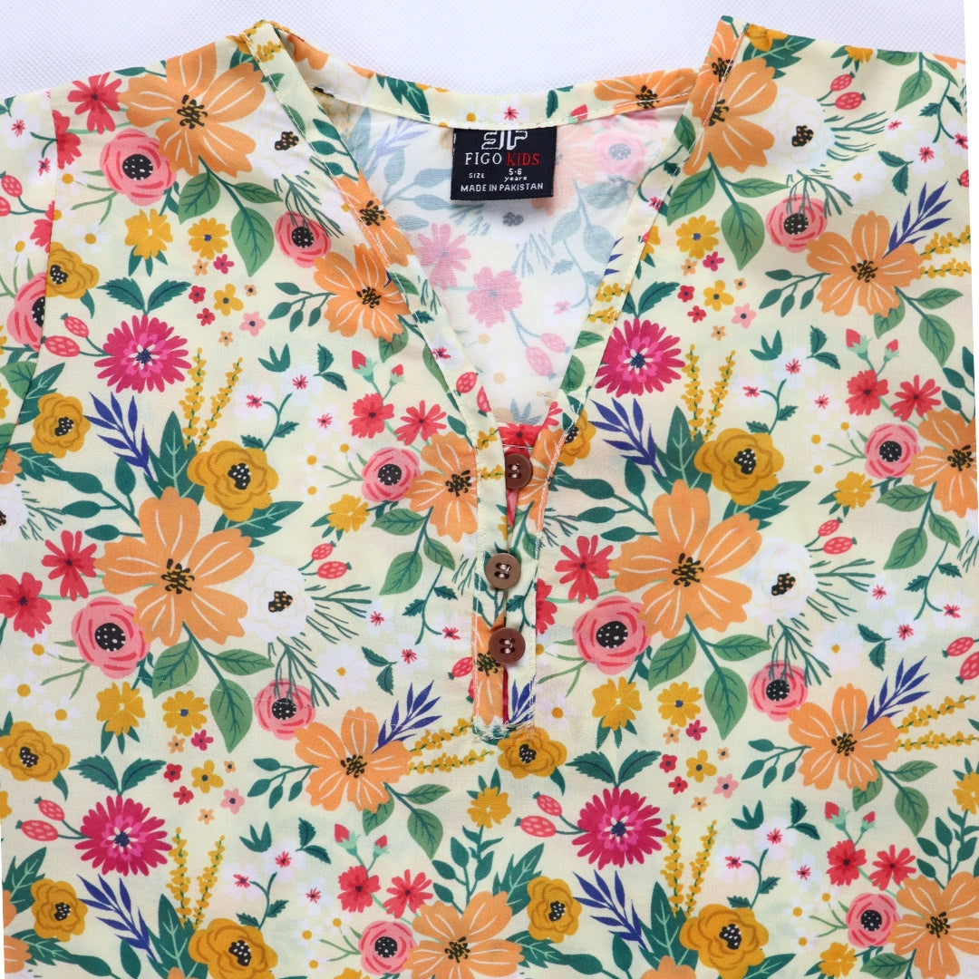 Figo - Cream Floral Print Co-Ord Set