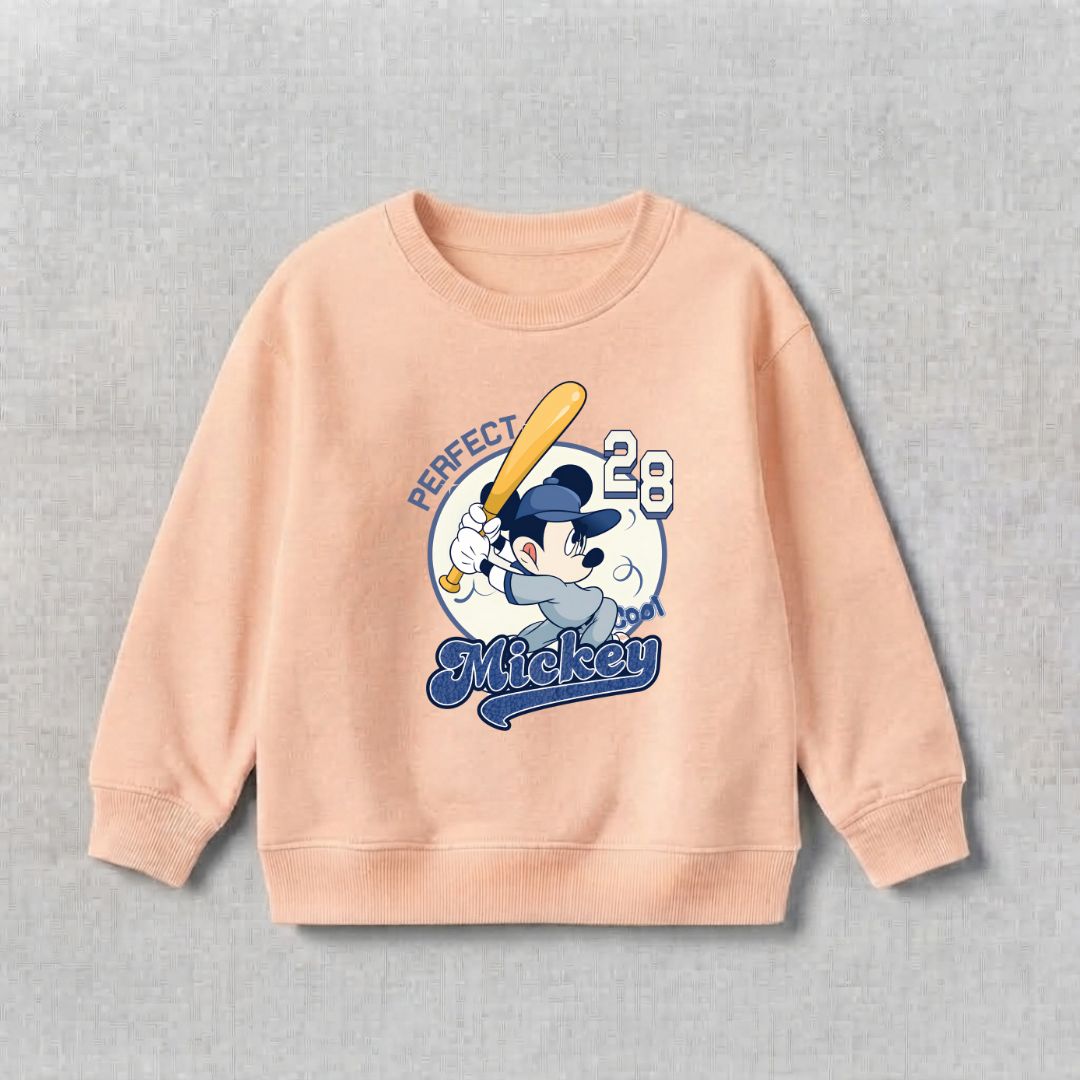 Mickey 28 Sweat Shirt - Light Peach