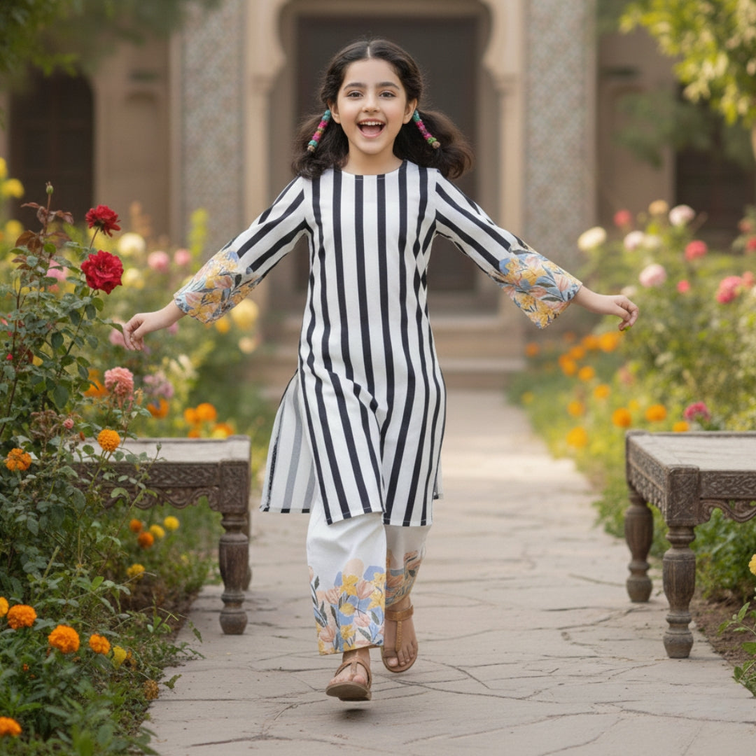 Figo - Monochrome Meadow Co-Ord Set