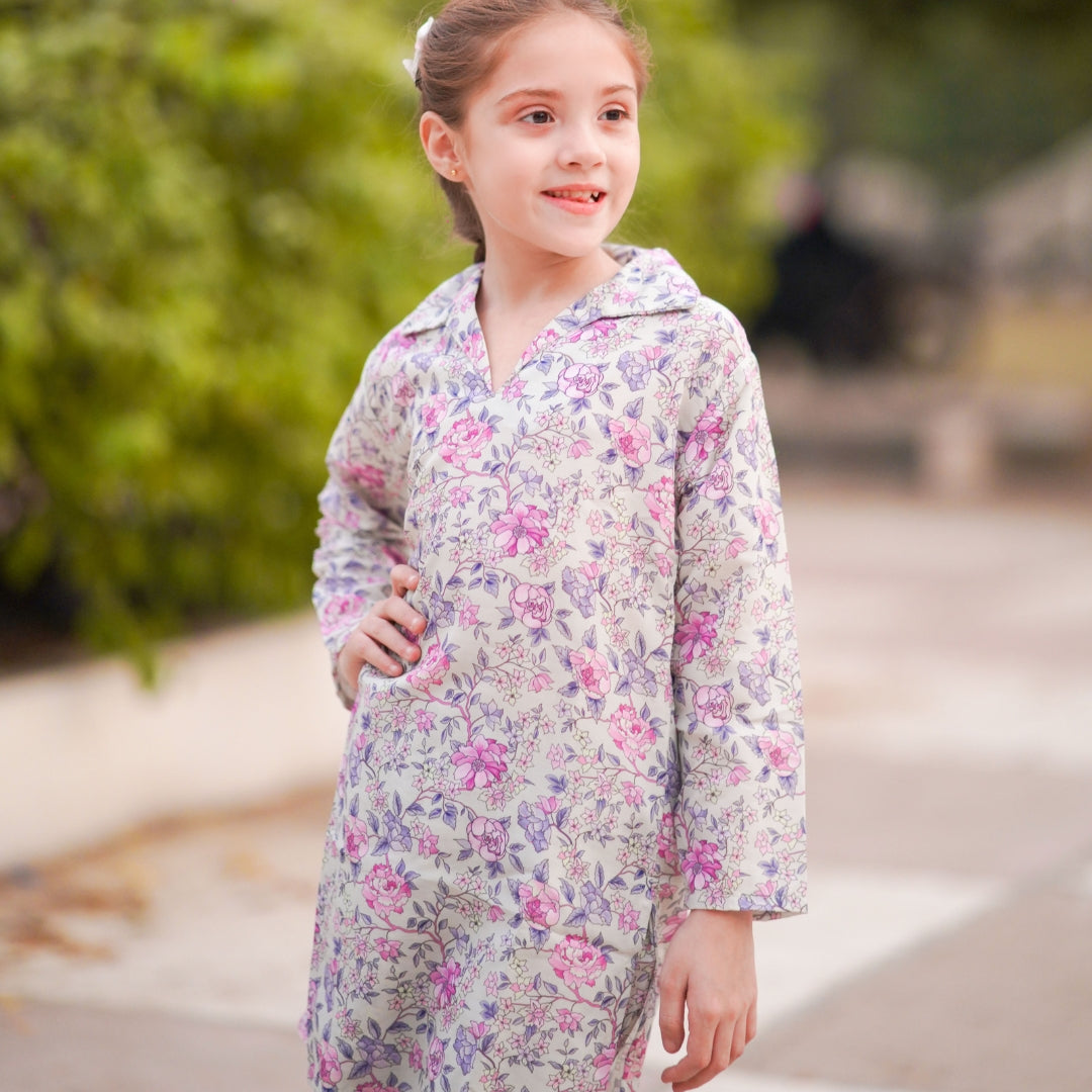 Figo - Light Green Floral Print Co-Ord Set