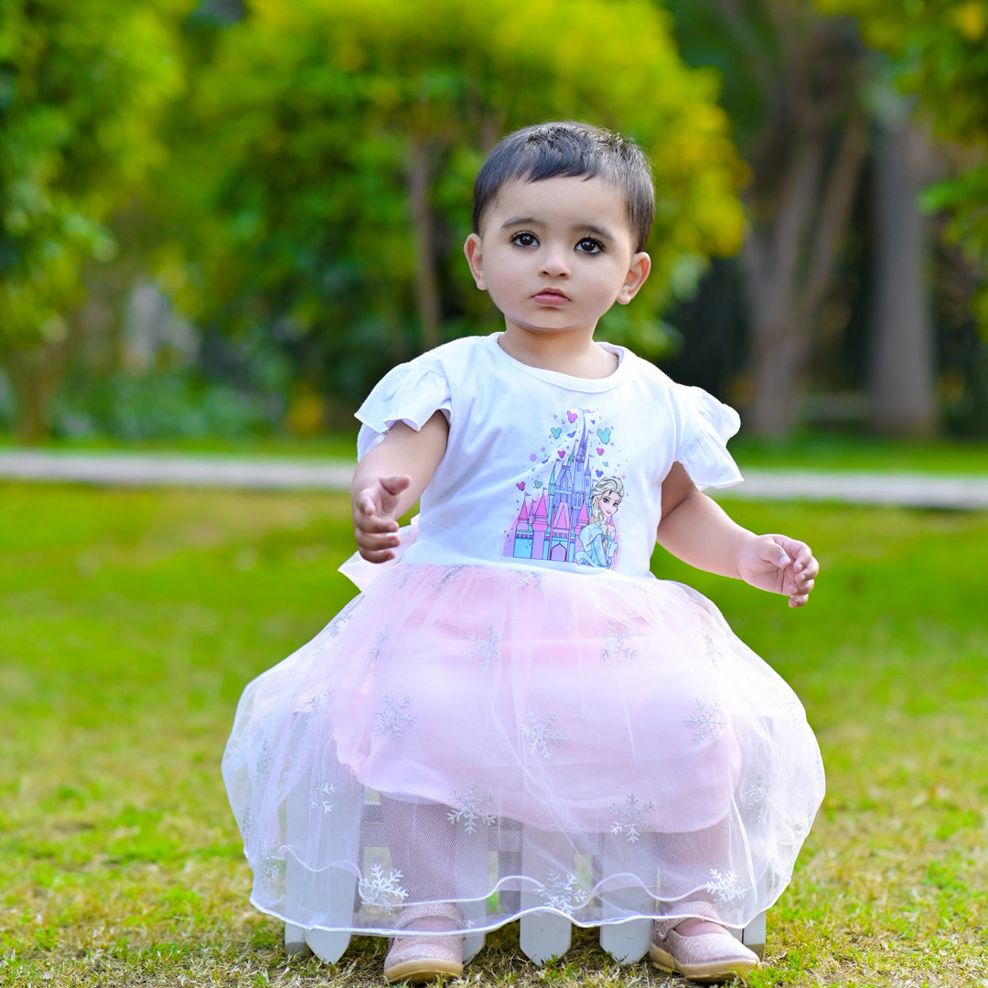 Figo - Elsa Frozen Net Frock