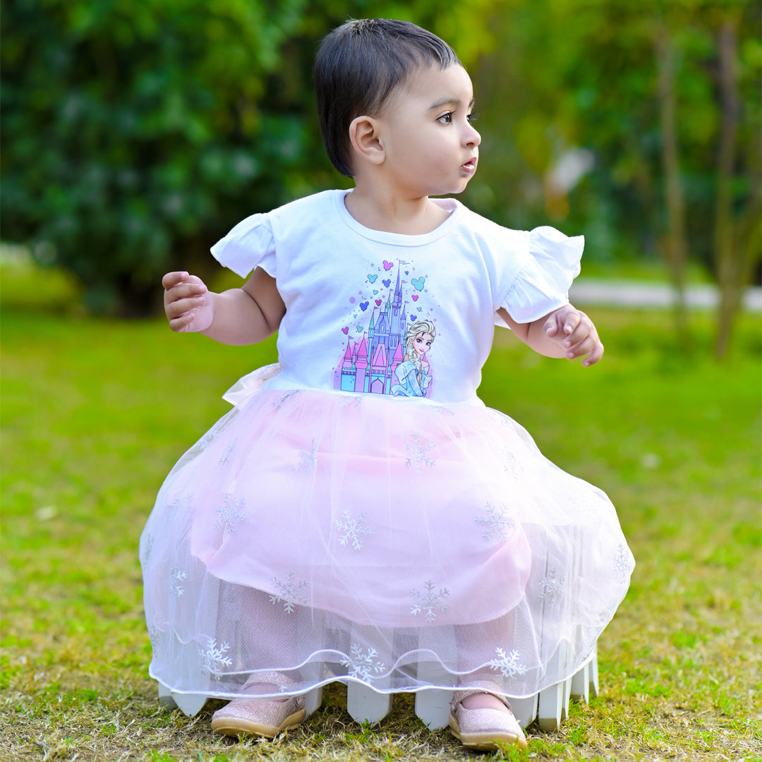Figo - Elsa Frozen Net Frock