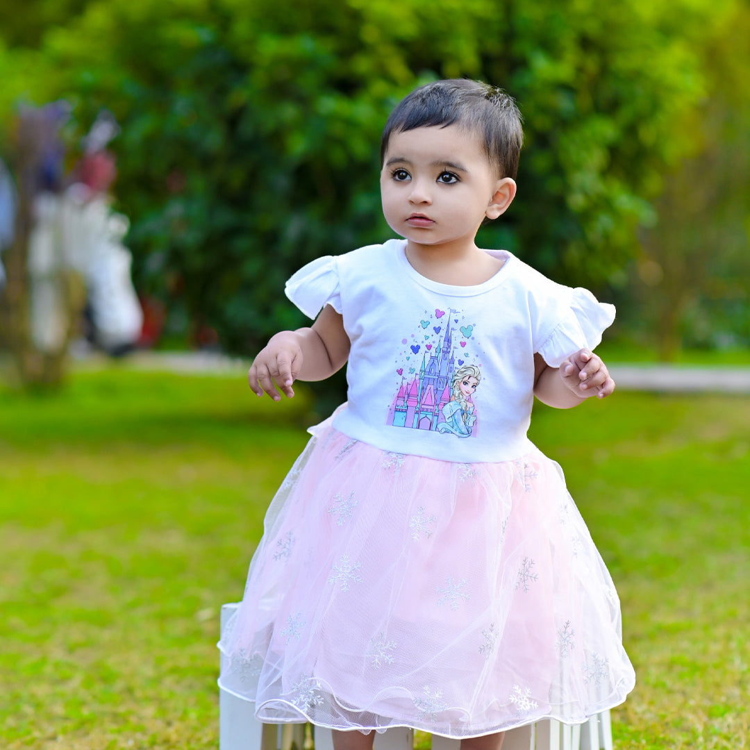 Figo - Elsa Frozen Net Frock