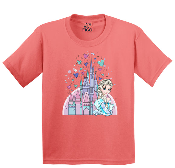 Figo Kids - Coral Pink Frozen T-Shirt