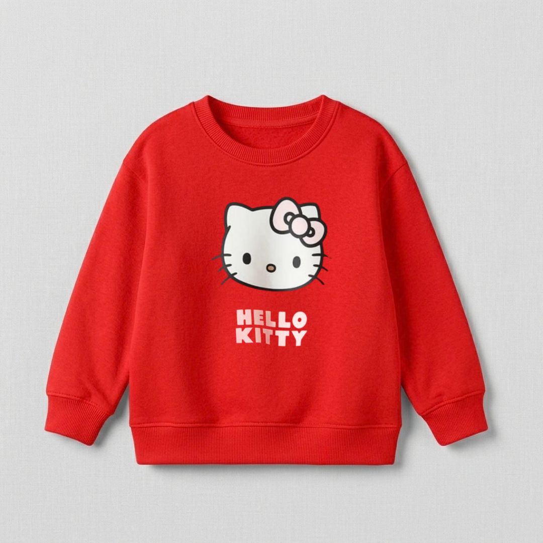 H Kitty Sweat Shirt - Orange