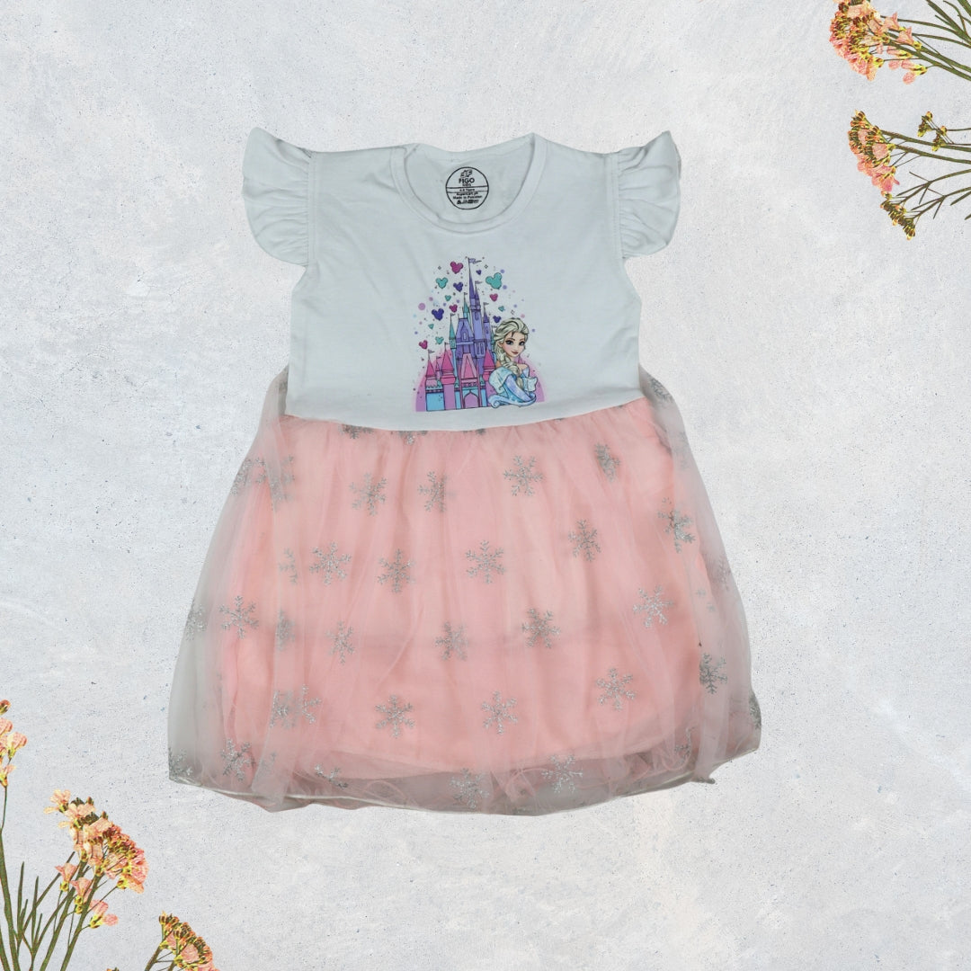 Figo - Elsa Frozen Net Frock