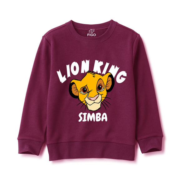 Figo - Lion King Sweat Shirt (Maroonish Purple)