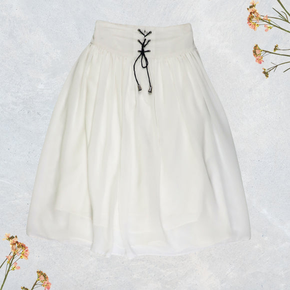 Figo - Elegant White Skirt