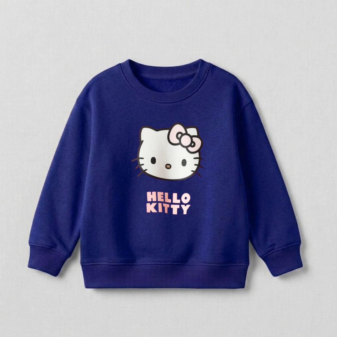 H Kitty Sweat Shirt - Royal Blue