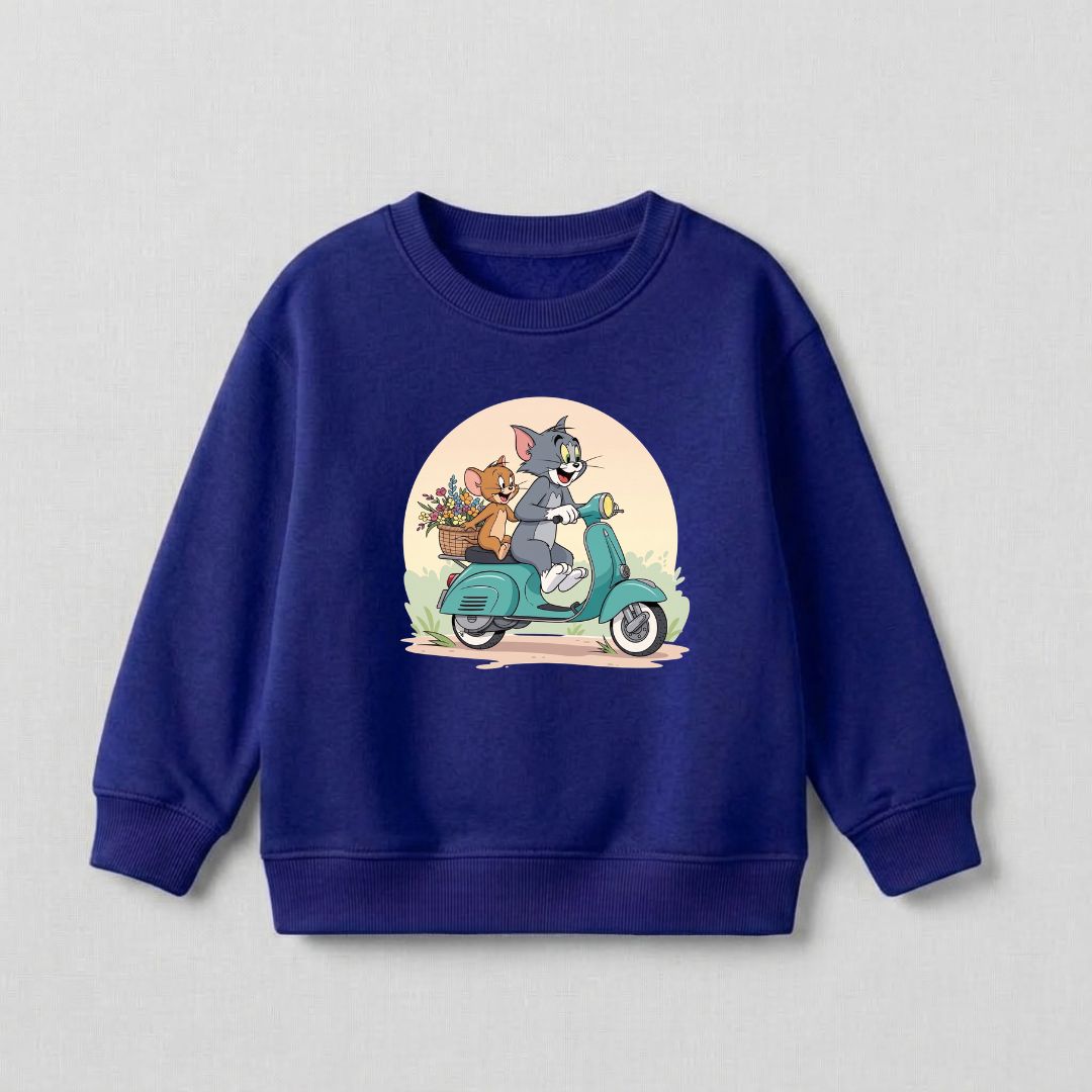 Tom & Jerry Sweat Shirt - Royal Blue