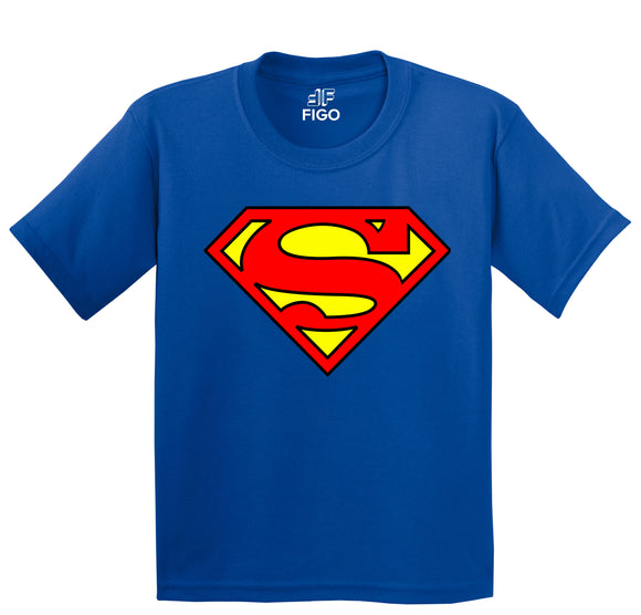 Figo Kids - Royal Blue Superman T-Shirt