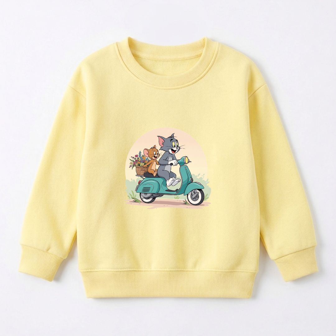Tom & Jerry Sweat Shirt - Yellow