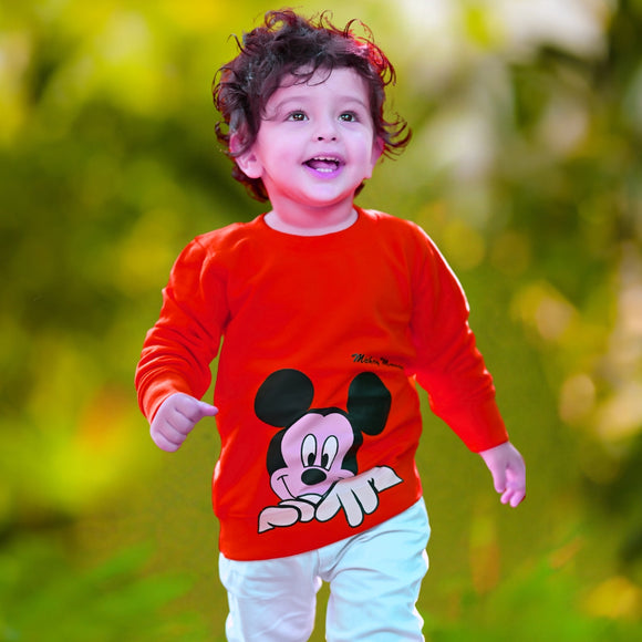 Figo - Red Mickey Mouse Sweat Shirt